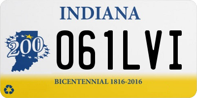 IN license plate 061LVI