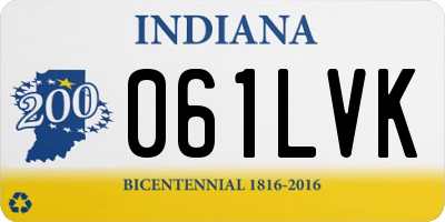 IN license plate 061LVK
