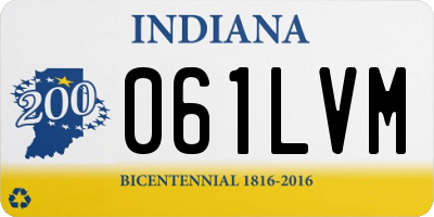 IN license plate 061LVM