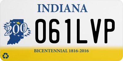 IN license plate 061LVP