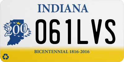 IN license plate 061LVS
