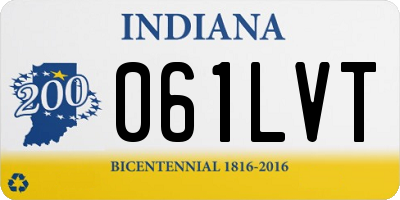 IN license plate 061LVT