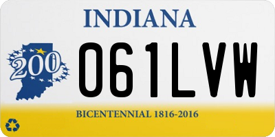 IN license plate 061LVW