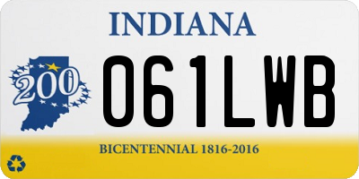 IN license plate 061LWB