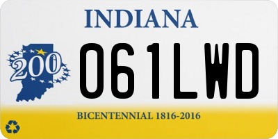 IN license plate 061LWD