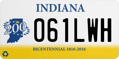 IN license plate 061LWH