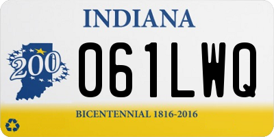 IN license plate 061LWQ