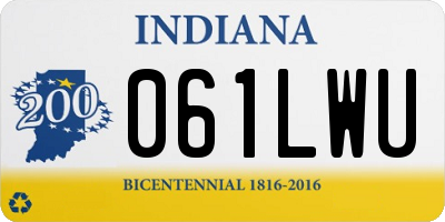 IN license plate 061LWU