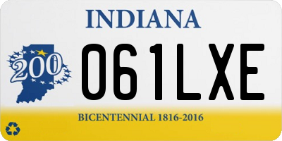 IN license plate 061LXE