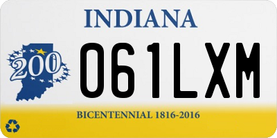 IN license plate 061LXM