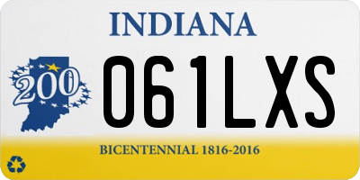 IN license plate 061LXS