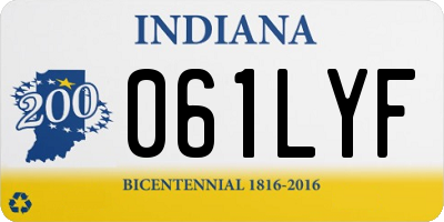 IN license plate 061LYF