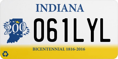 IN license plate 061LYL