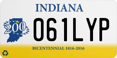 IN license plate 061LYP