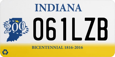 IN license plate 061LZB