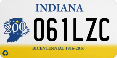 IN license plate 061LZC