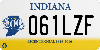 IN license plate 061LZF