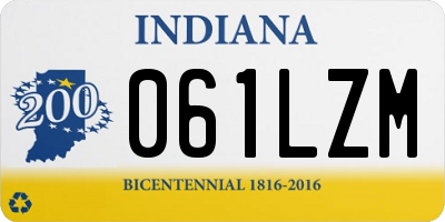 IN license plate 061LZM