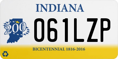 IN license plate 061LZP