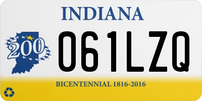 IN license plate 061LZQ