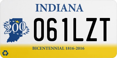 IN license plate 061LZT