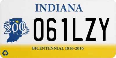 IN license plate 061LZY