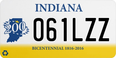 IN license plate 061LZZ