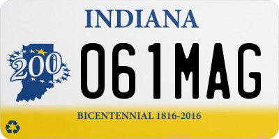 IN license plate 061MAG