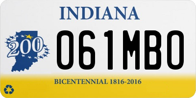 IN license plate 061MBO