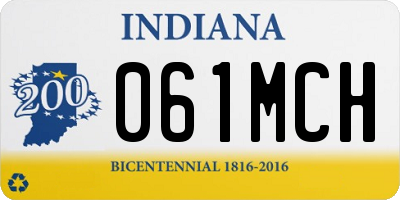 IN license plate 061MCH
