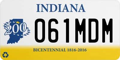 IN license plate 061MDM
