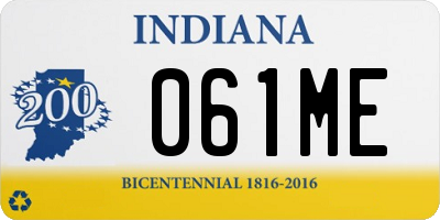IN license plate 061ME