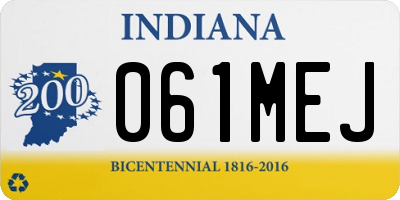 IN license plate 061MEJ