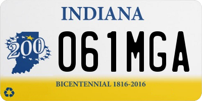 IN license plate 061MGA