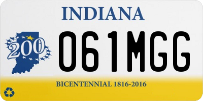 IN license plate 061MGG