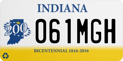 IN license plate 061MGH