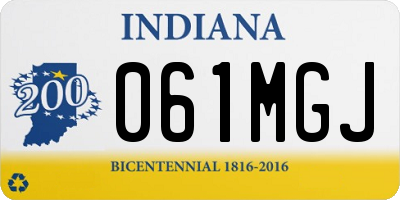 IN license plate 061MGJ