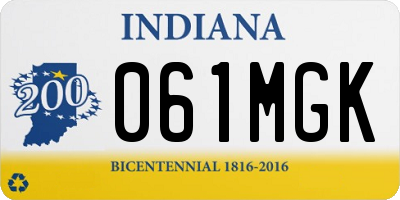 IN license plate 061MGK