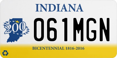 IN license plate 061MGN