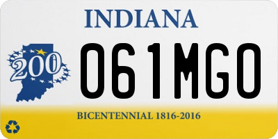 IN license plate 061MGO