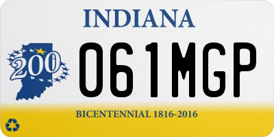 IN license plate 061MGP