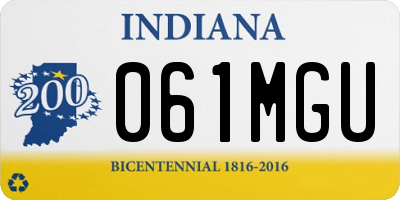 IN license plate 061MGU