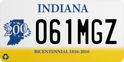 IN license plate 061MGZ