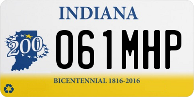 IN license plate 061MHP