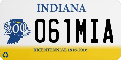 IN license plate 061MIA
