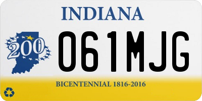 IN license plate 061MJG