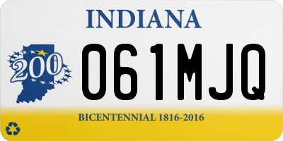IN license plate 061MJQ
