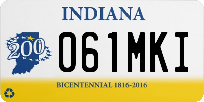 IN license plate 061MKI