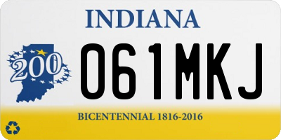 IN license plate 061MKJ