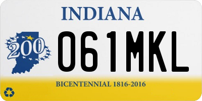 IN license plate 061MKL